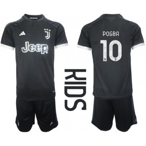 Maillot de foot Juventus Paul Pogba #10 Troisième enfant 2023-24 Manches Courte (+ pantalon court)
